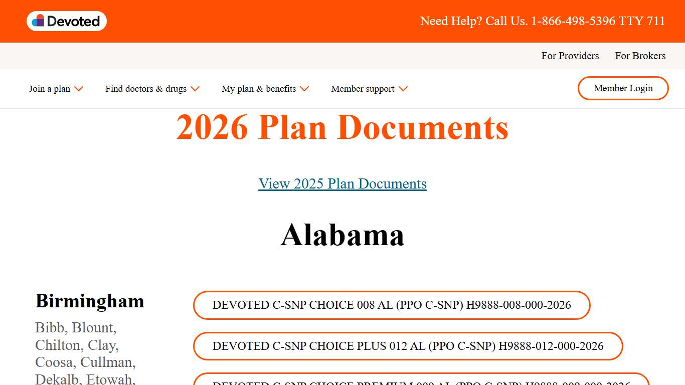 2026 Plan Documents Devoted Health
